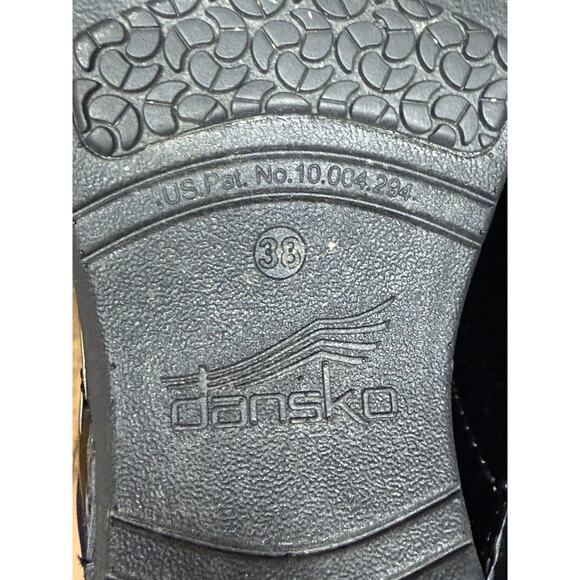 DANSKO XP 2.0 BLACK PATENT CLOGS COMFORTABLE SLIP-ON SHOES SIZE 7-7.5B 38 Work - Picture 10 of 11
